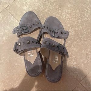 Klik Platform Sandals with Buckles and Studs